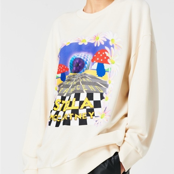 Stella McCartney Cream Sweatshirt with Graphic Design